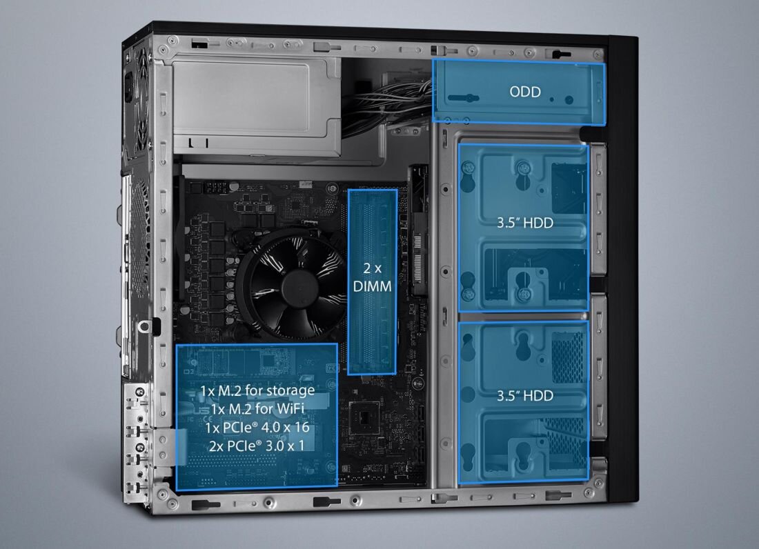 Komputer ASUS ExpertCenter D500TC - rozszerzenia 