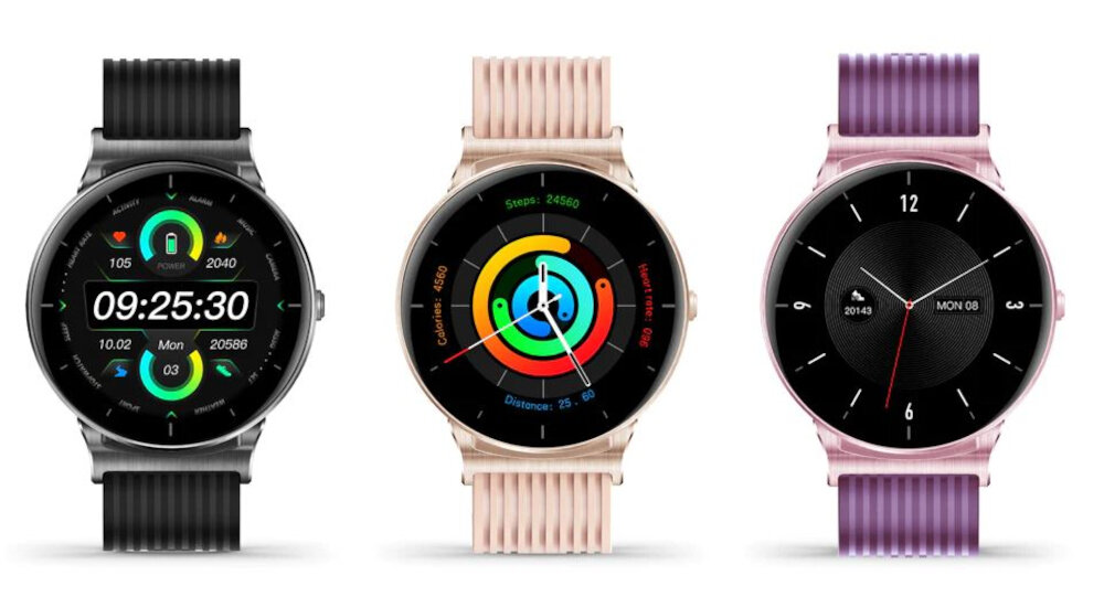 Smartwatch KUMI KU-GW1 funkcjonalność jakość elegancki wygląd design ekran bateria
