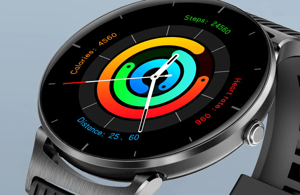 Smartwatch KUMI KU-GW1 opcje treningowe krokomierz bieganie chodzenie jazda na rowerze śledzenie aktywność mobilizacja