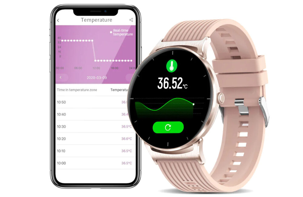 Smartwatch KUMI KU-GW1 aplikacja intuicja obsługa alerty połączenia wiadomości SMS email muzyka sterowanie 