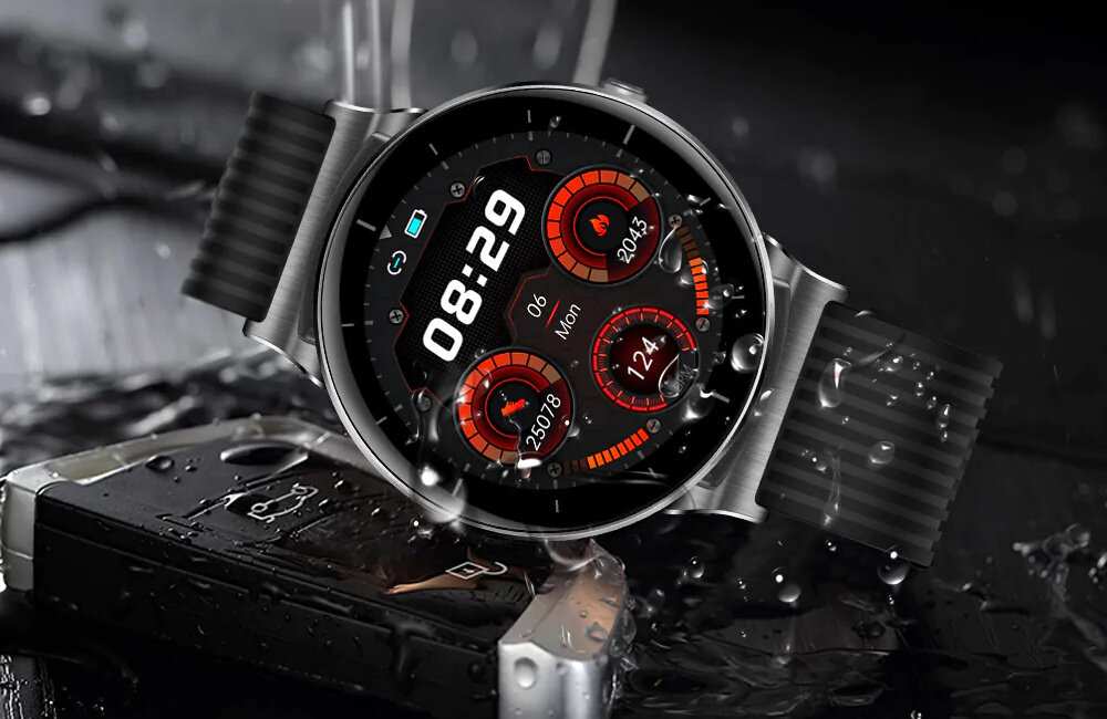 Smartwatch KUMI KU-GW1 jakość wykonanie moda pasek odporność waga wygoda lekkość