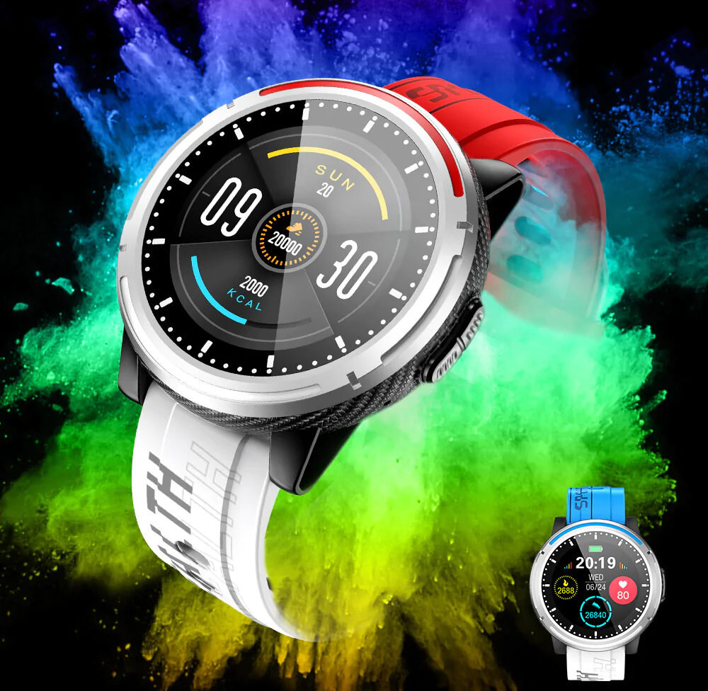 Smartwatch KUMI M1 jakość obudowa deisgn funkcje ekran dotykowy