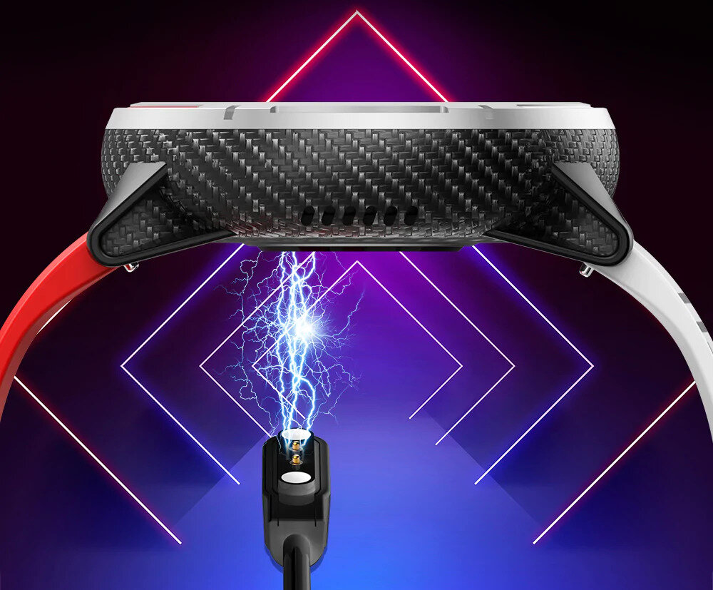 Smartwatch KUMI M1 czas pracy bateria proste szybkie ładowanie