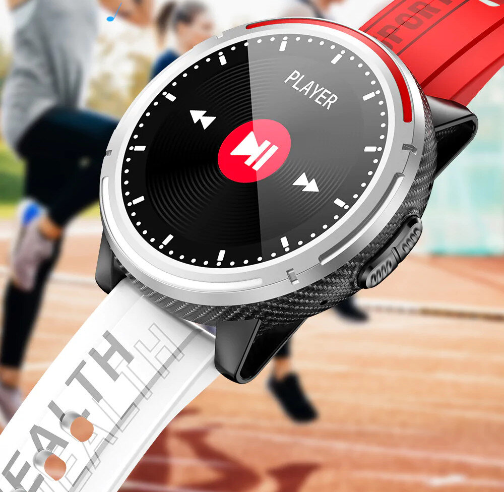 Smartwatch KUMI M1 aplikacja bezpłatna kalorie kroki  