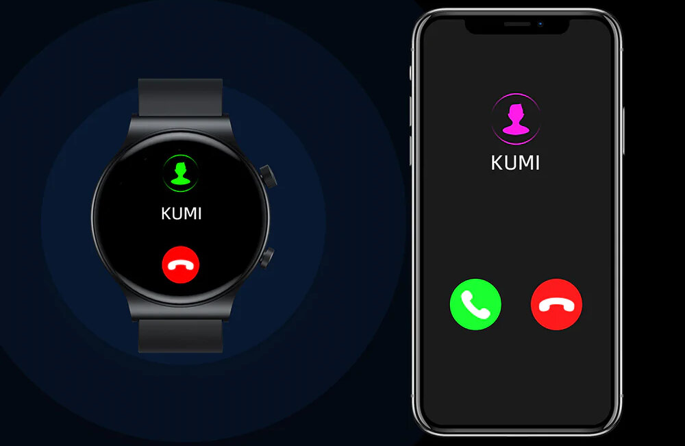 SMARTWATCH KUMI GT5 PRO bluetooth rozmowa głośnik mikrofon