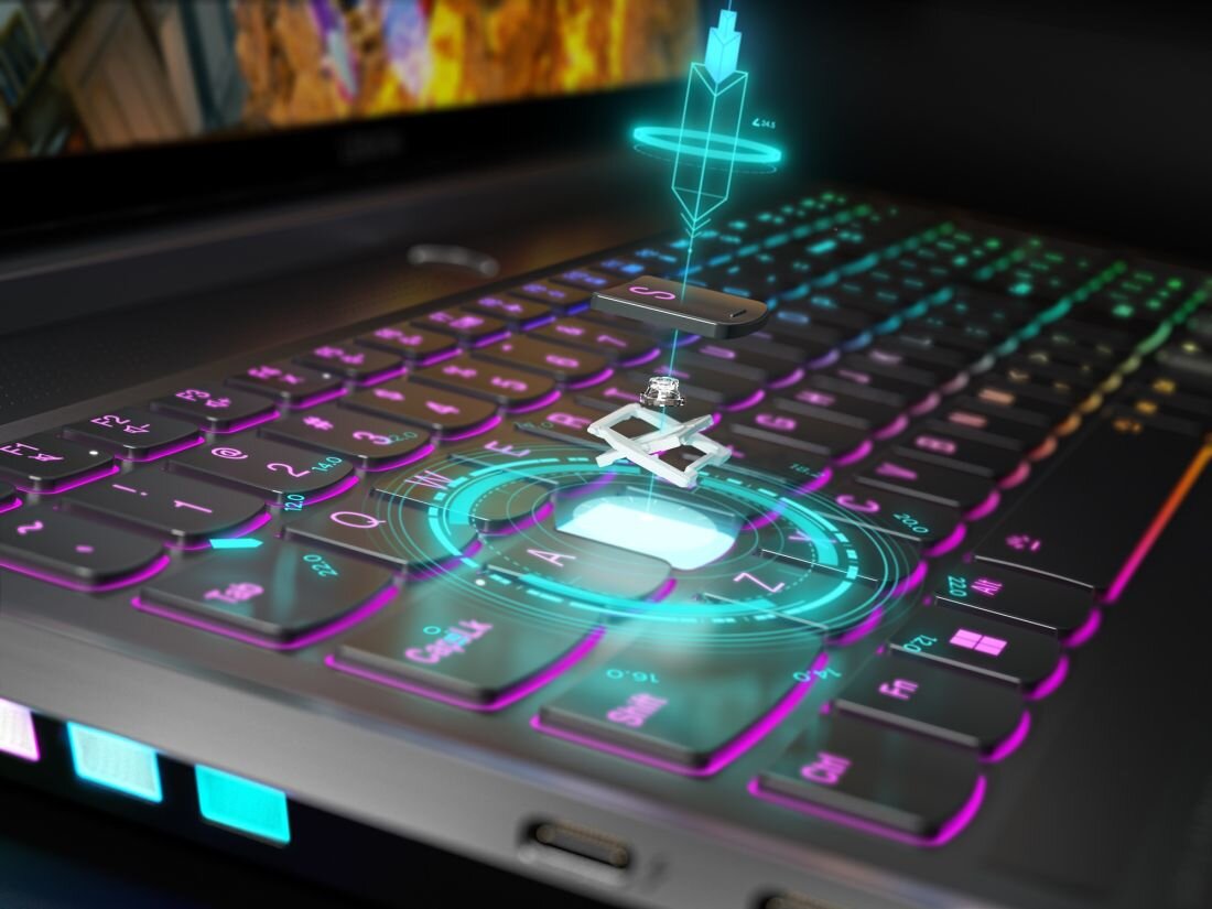 Laptop LENOVO Legion 7 - Klawiatura