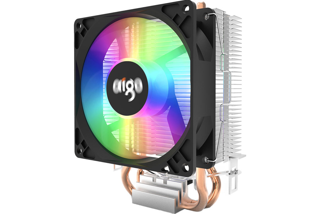 CHŁODZENIE CPU AIGO Ice 200 RGB wymiary chłodzenie prędkość obrotowa