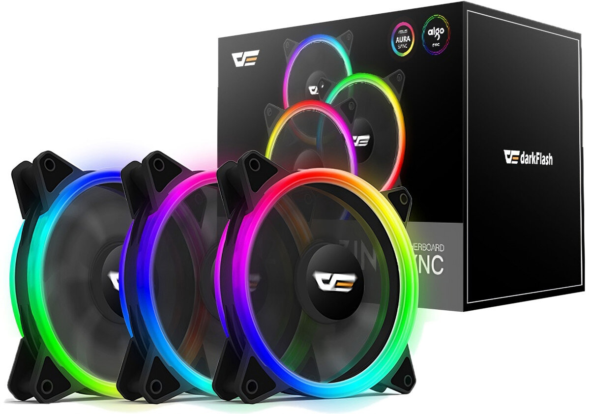 Wentylator DARKFLASH DR12 Pro ARGB parametry prędkość hałas przepływ
