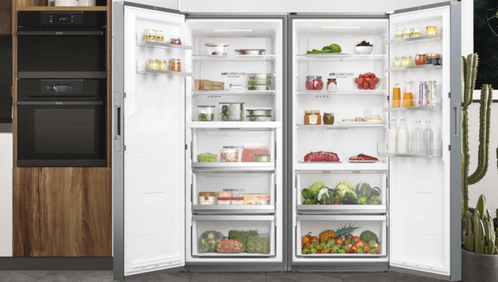 HAIER H2F-385SF zamrażarka komplet chłodziarka samodzielnie side by side funkcjonalność styl