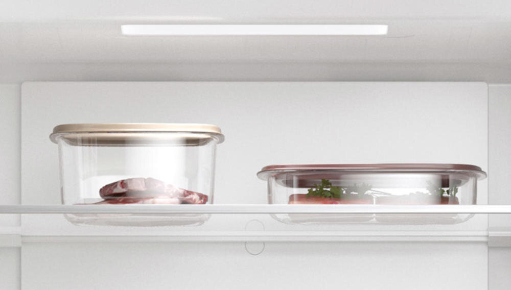 HAIER H2F-385SF oświetlenie led wnętrze półki szuflady widoczność produkty zamrażarka