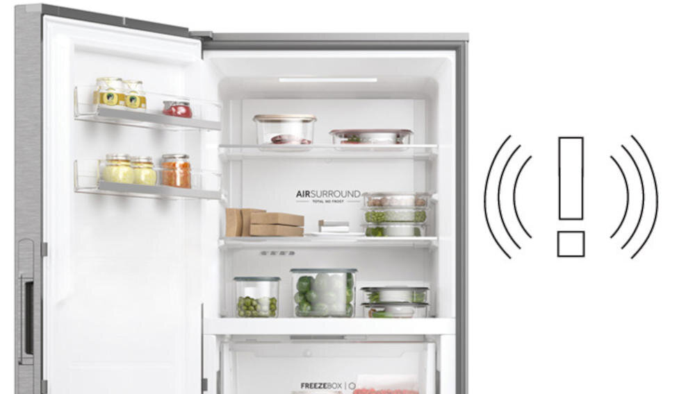 HAIER H2F-385SF drzwi zamrażąrka temperatura system zabezpieczenia alarm dźwięk