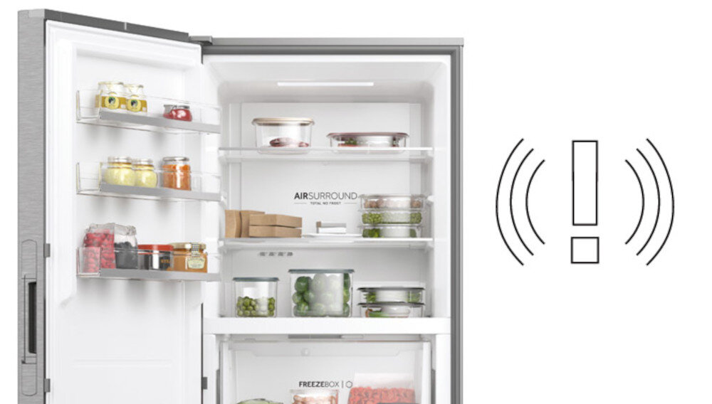 Lodówka HAIER H2F-220WF alarm