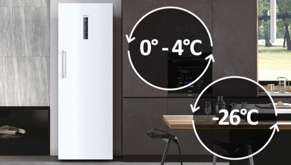 Zamrażarka HAIER H3F-280WF ustawienie temperatur