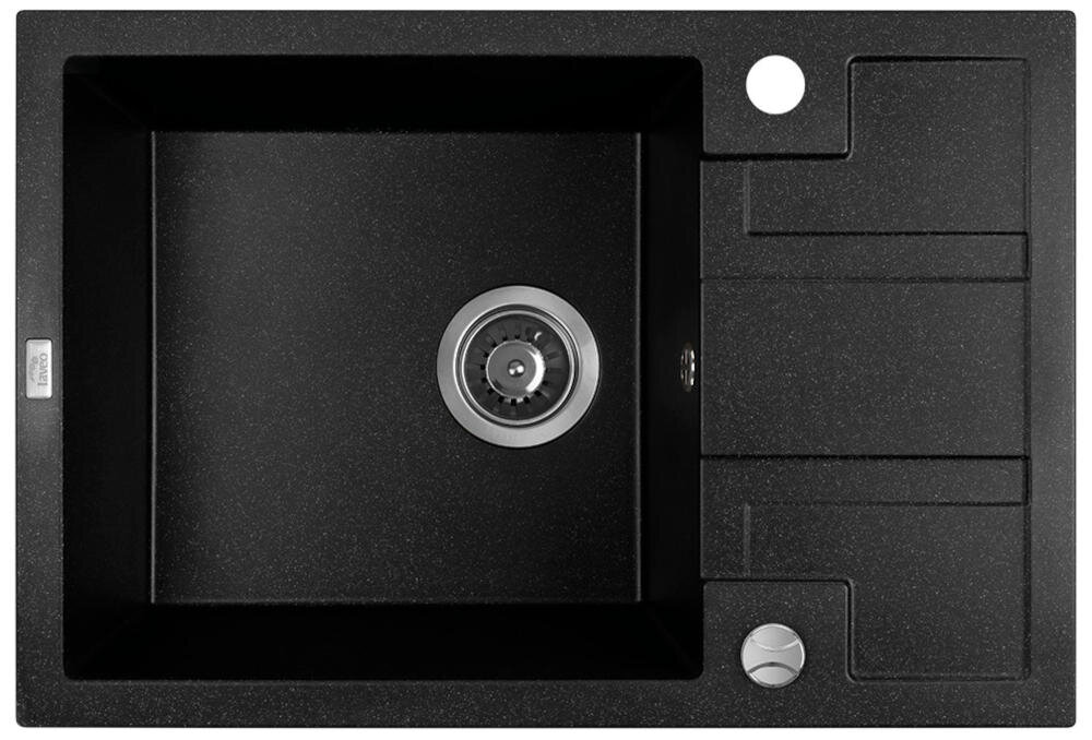 LAVEO Barbados SBB 713T zlewozmywak wygodny głęboka komora naczynia syfon ociekacz odporność przebarwienia wysokie temperatury zarysowania uderzenia szok termiczny podłączenie zmywarka przelew komora