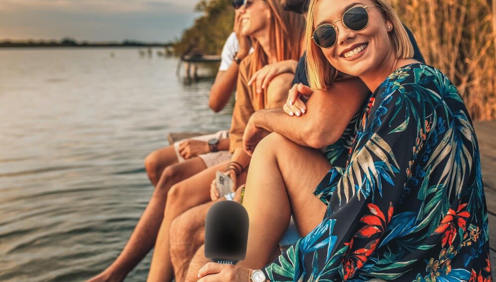 Mikrofon FOREVER BMS-500 S!NGit karaoke muzyka zabawa czas pracy akumulaotr redukcja wokal głos estradowy pogłos bluetooth łączność gwiazda