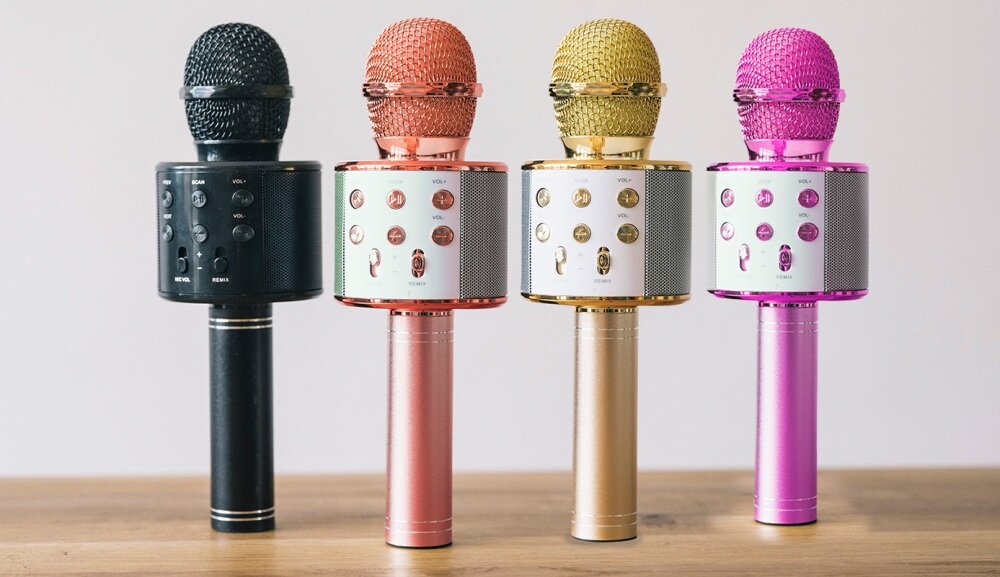 Mikrofon FOREVER BMS-300 brzmienie zabawa modulacja głos bezprzewodowy bluetooth