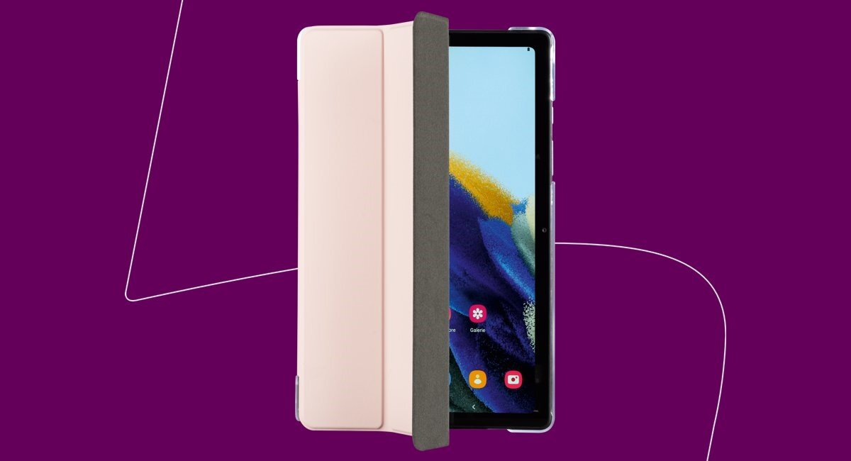 Idealne połączenie designu i funkcjonalności, etui Hama Fold Clear na Galaxy Tab A8