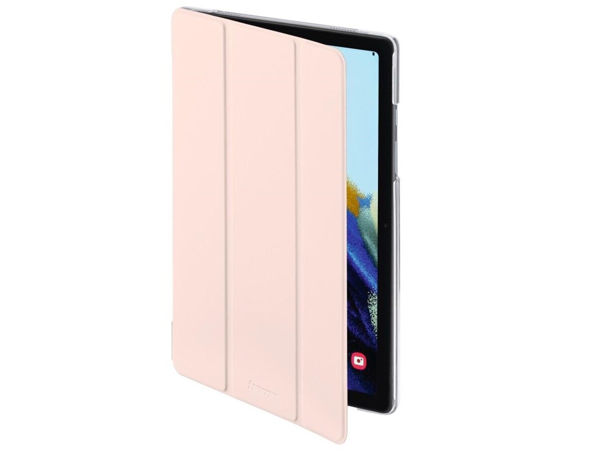Inteligentne oszczędzanie energii, wbudowany magnes, etui Hama Fold Clear na Galaxy Tab A8