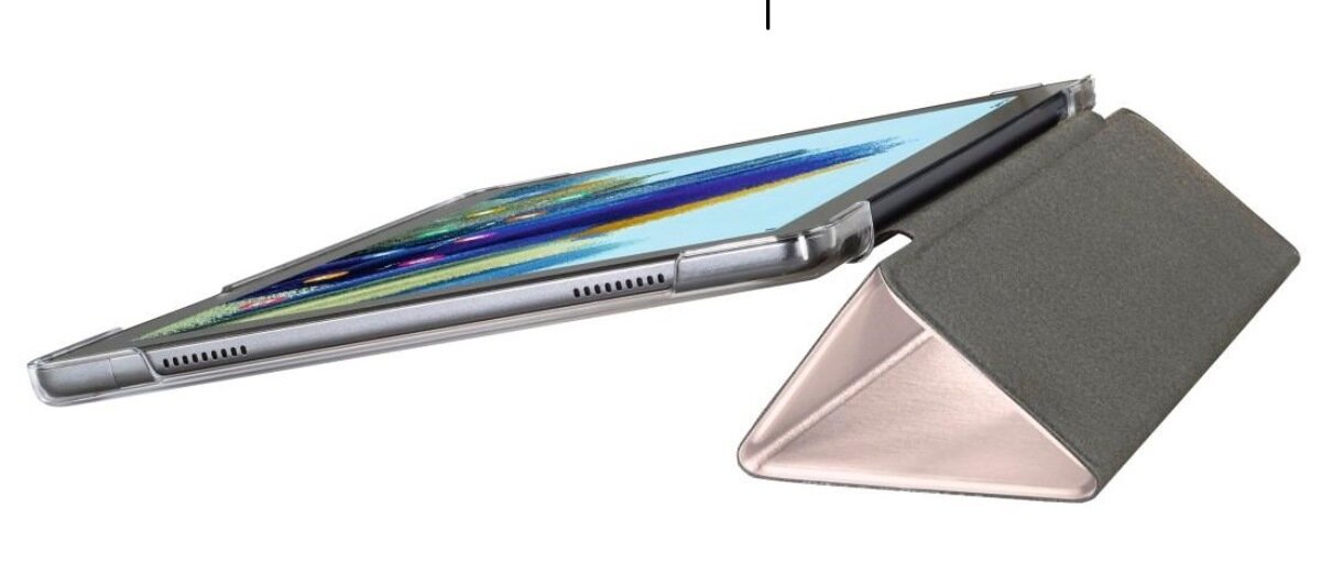 Bezproblemowa obsługa, precyzyjnie wycięte otwory, etui Hama Fold Clear na Galaxy Tab A8