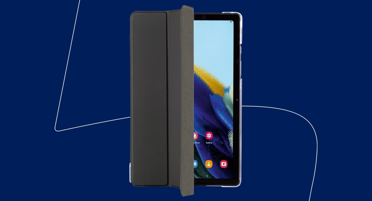 Idealne połączenie designu i funkcjonalności, etui Hama Fold Clear na Galaxy Tab A8