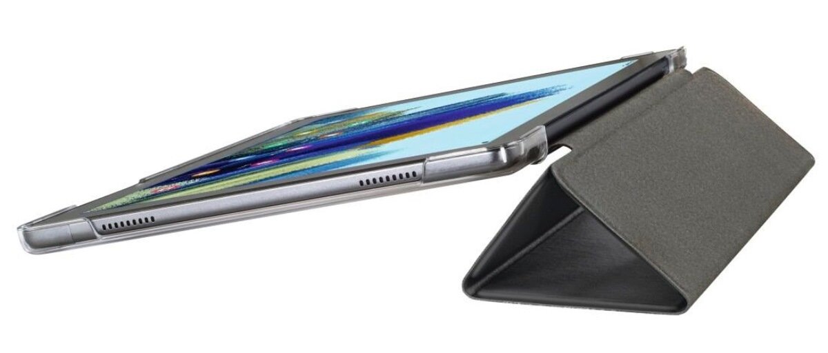 Bezproblemowa obsługa, precyzyjnie wycięte otwory, etui Hama Fold Clear na Galaxy Tab A8
