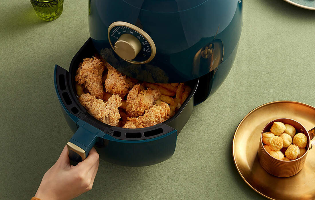 Frytkownica beztluszczowa BEAR A19A Air Fryer Zielony