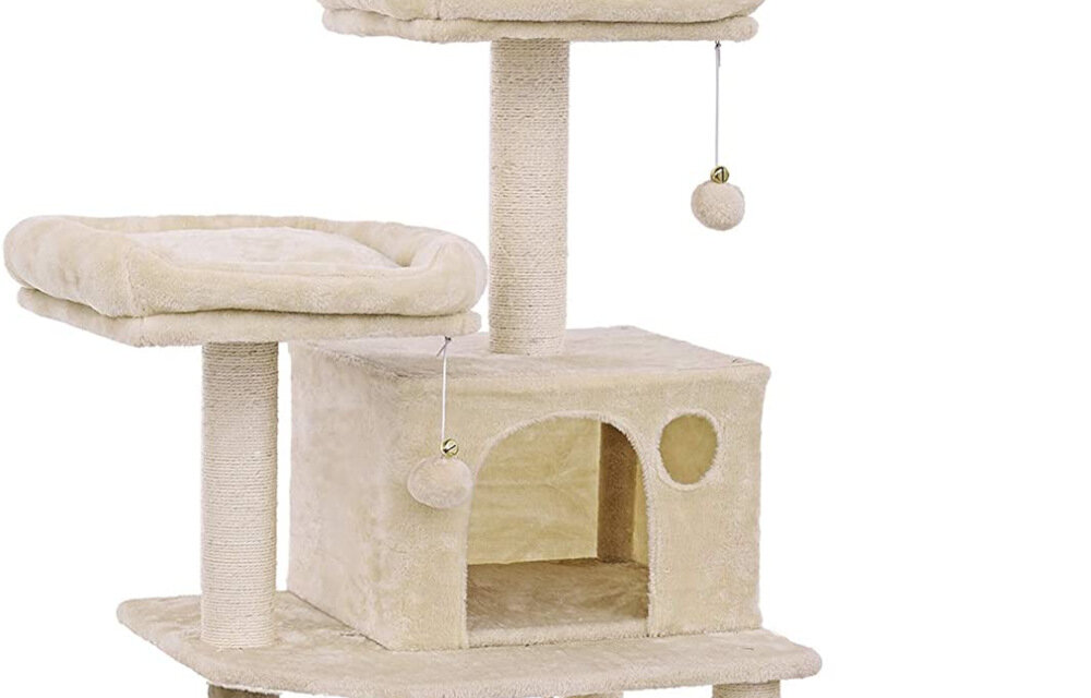 Drapak dla kota FEANDREA PCT90M Rozrywka i aktywność futrzane kulki instynkt łowiecki Wielopoziomowa konstrukcja naturalne potrzeby