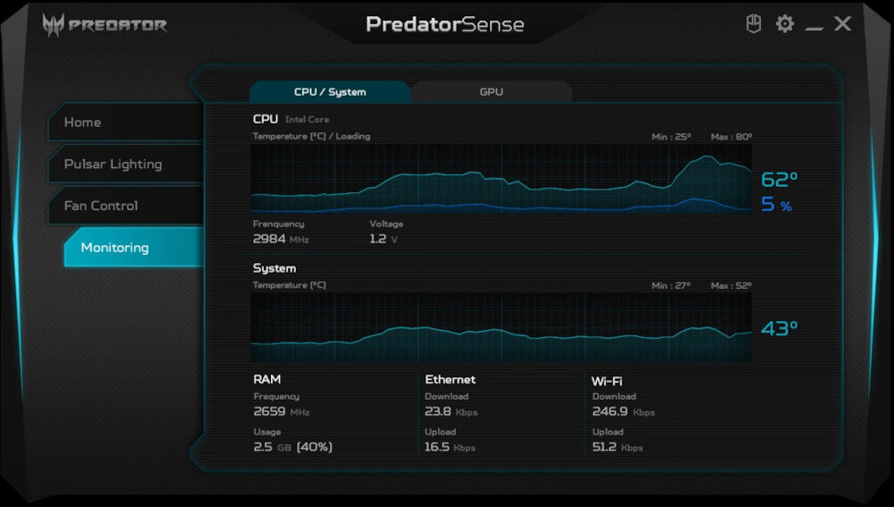 Komputer ACER Predator Orion 3000 dedykowana aplikacja