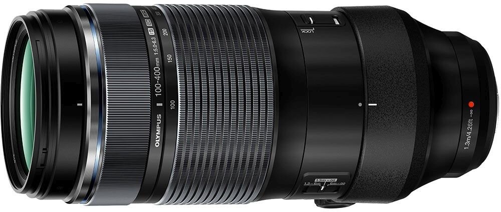 Obiektyw OLYMPUS M.Zuiko Digital ED 100‑400mm F5.0‑6.3 IS EZ-M1040  ogniskowa przysłona ostrość pierścienie optyka soczewki powłoki montaż bagnet światło jasność zoom filtry waga