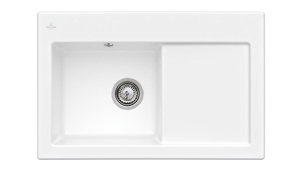 VILLEROY&BOCH Subway 45 677201KG zlewozmywak jednokomorowy sprzęt kuchnia montaż blat ceramika elegancja wysoka jakość