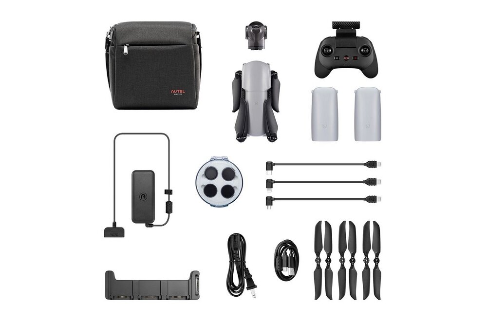 Dron AUTEL ROBOTICS Evo Lite+ bateria lot sterowanie akrobacje czas lotu zasięg funkcje lądowanie kamera rozdzielczość filmy zdjęcia nagrywanie jakość ładowanie aplikacja przesył pilot śmigła stabilizacja fotografia waga wymiary konstrukcja obudowa korpus ramiona silnik