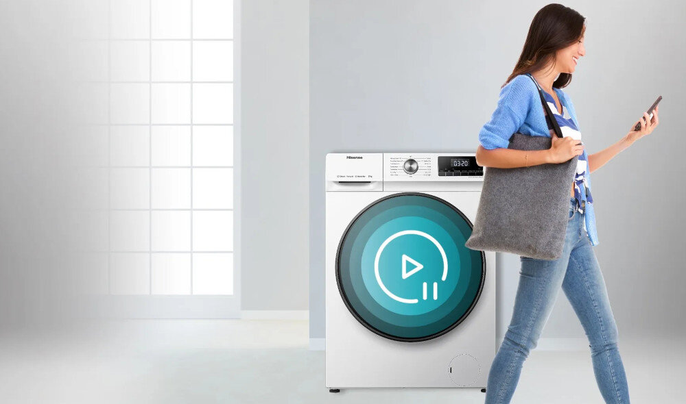 PRALKA HISENSE WFQP7012EVM opóźnieniony start