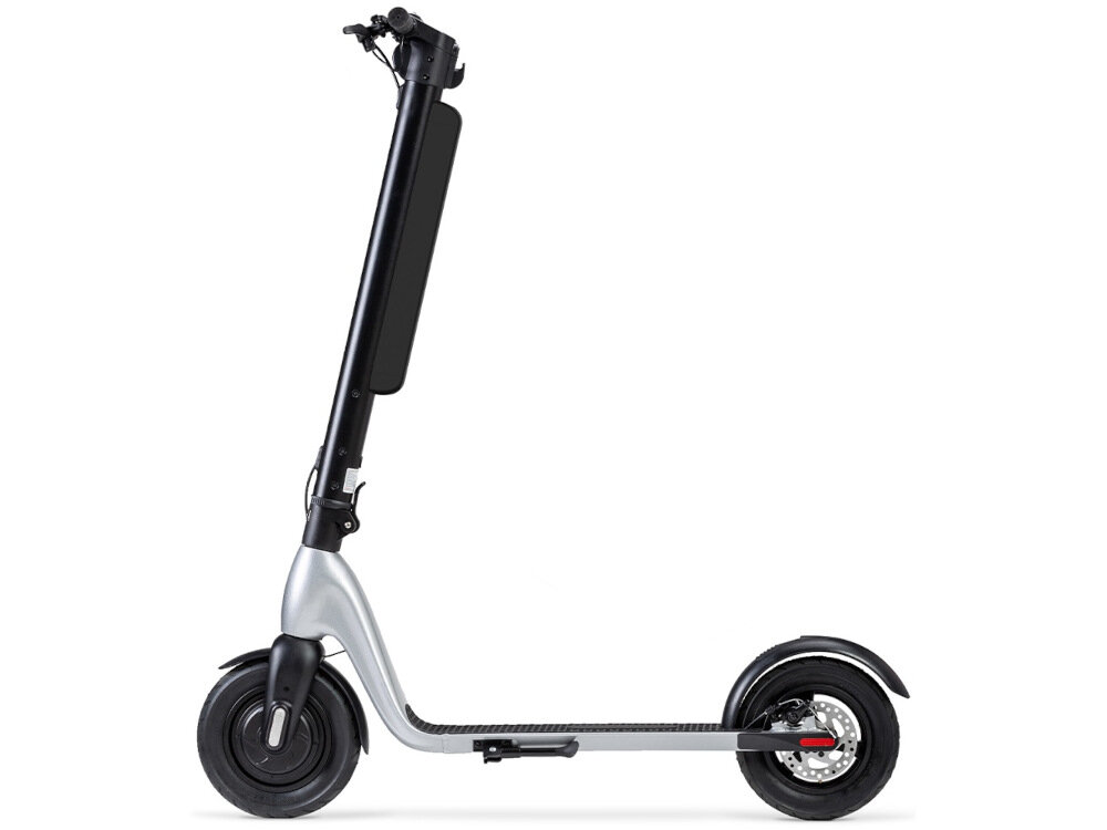 Hulajnoga elektryczna JIVR Scooter X Czarno-srebrny do miasta wysokiej jakosci elektroniczne podzespoly prosta minimalistyczna konstrukcja praktyczne rozwiazania