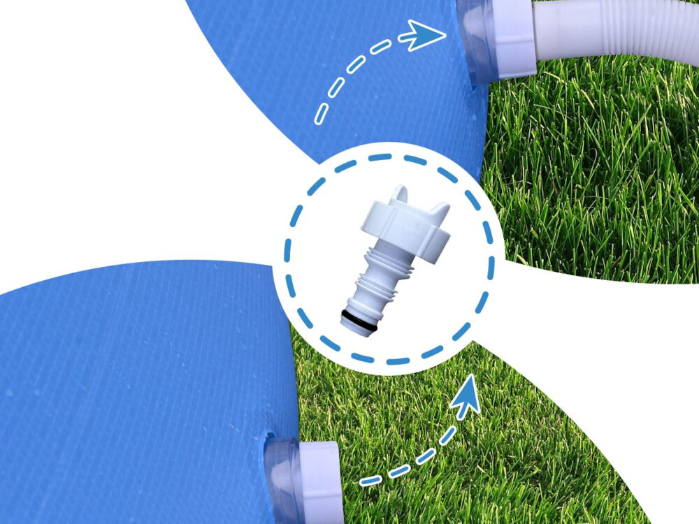 Basen AVENLI J-L17794EU 360 x 76 cm basen rozporowy osczednosc czasu i pieniedzy woda pompowanie i wypompowanie za pomoca szybkozlaczek