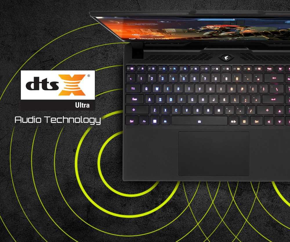 Laptop GIGABYTE Aorus 5 SE4 Wyraźny dźwięk