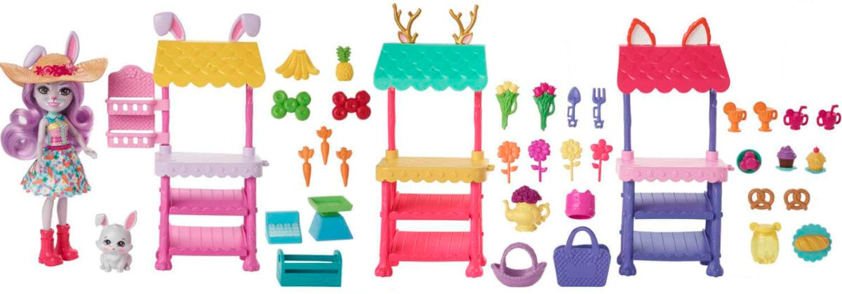 Lalka Enchantimals Targ kroliczkow HHC17