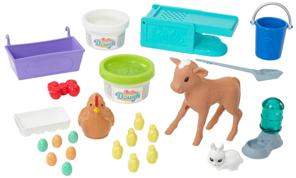 Lalka Barbie Farma radosnych kurek HGY88 zawartosc opakowania