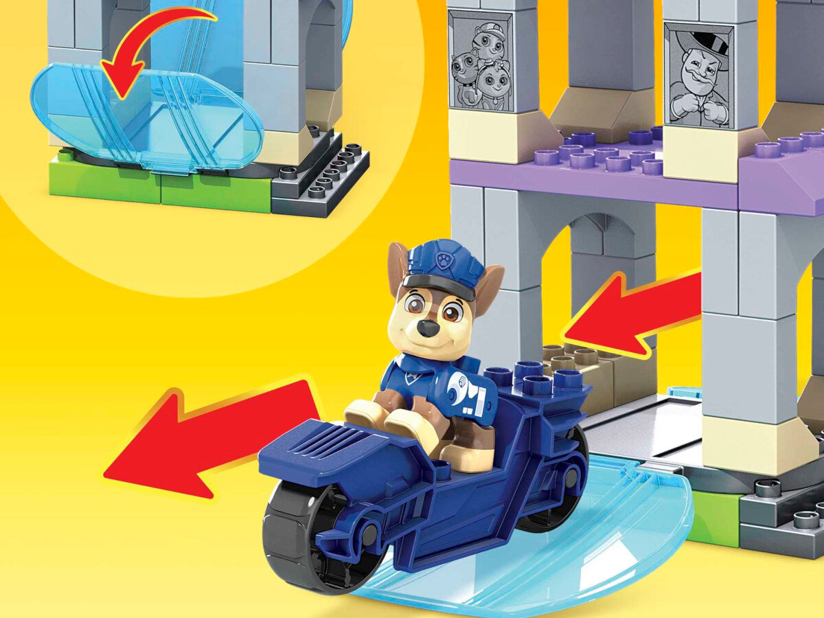 Klocki plastikowe MATTEL Mega Bloks Psi Patrol Zestaw Pojazdow Ratunkowych HFC18 klocki elementy
