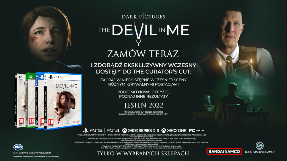 The Dark Pictures Anthology: The Devil in Me Gra preorder zyskaj zamów