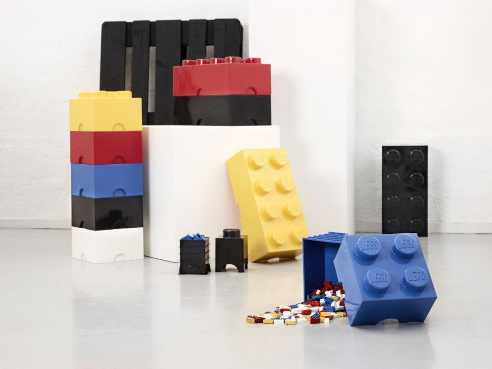 Pojemnik na LEGO klocek Brick 8 Czarny 40041733