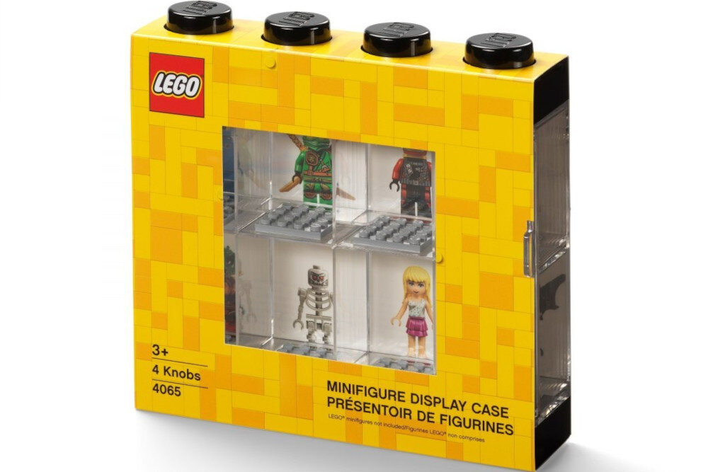 Gablotka LEGO Classic Czarny 40650003 na 8 minifigurek elementy wymiary