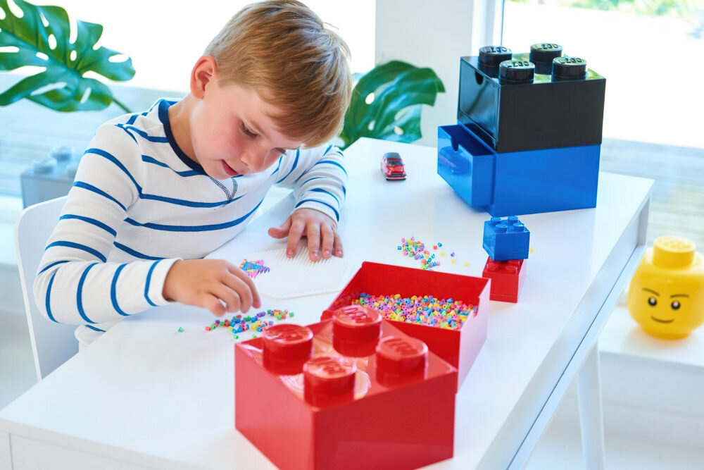 Pojemnik na LEGO z szufladka Brick 4 Czerwony 40201730