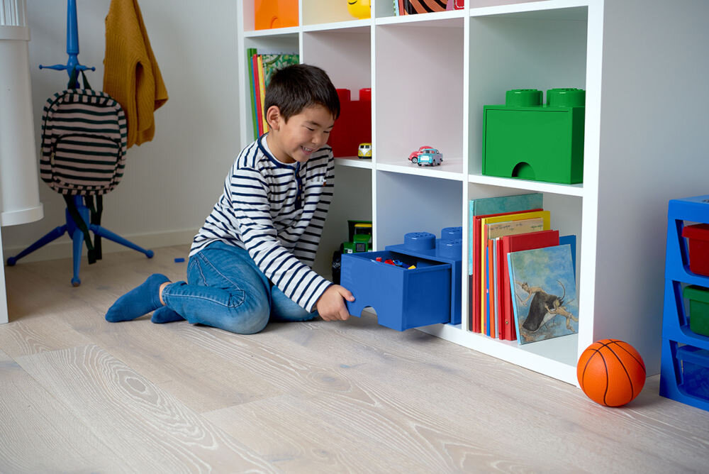 Pojemnik na LEGO klocek Brick 4  Zielony 40051734