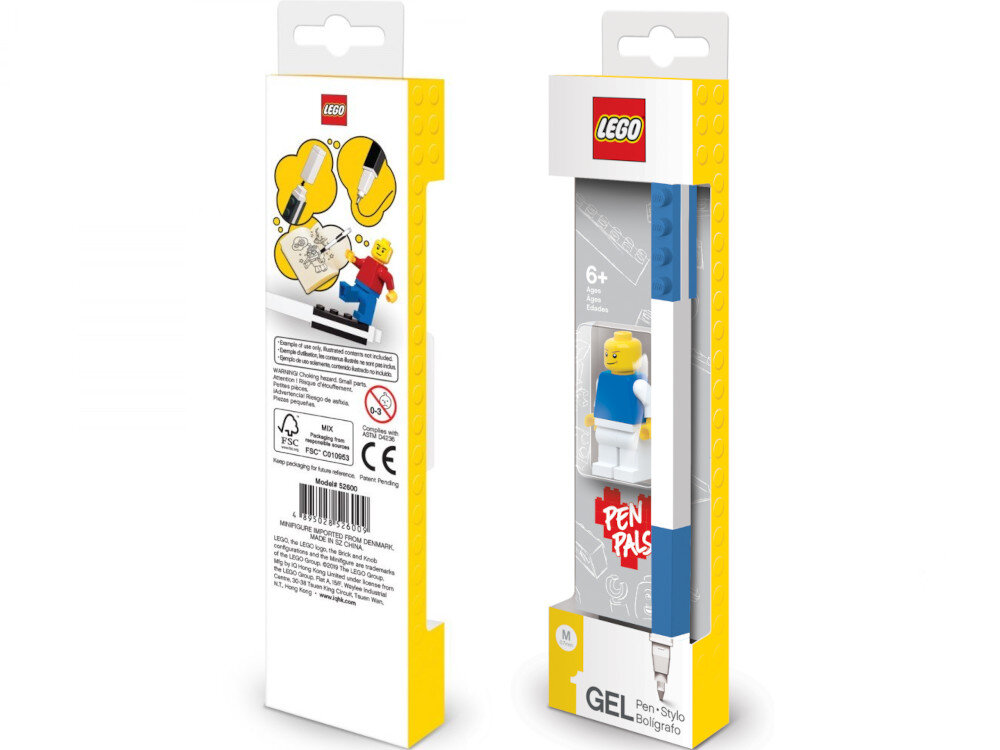 Dlugopis LEGO Classic Niebieski 52600 z minifigurka wymiary