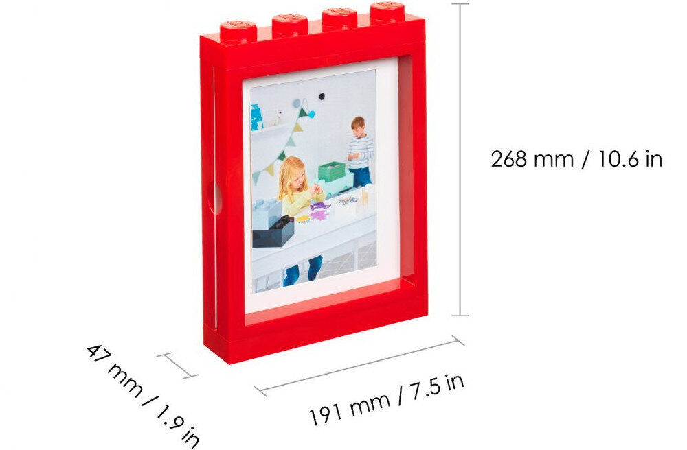 Ramka na zdjęcia LEGO Classic Czerwony 41131730 wymiary