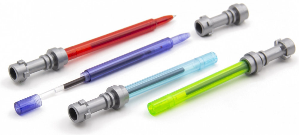 Dlugopis LEGO Star Wars Miecz świetlny 52875 (4 szt.) wyglad zelowe klocki