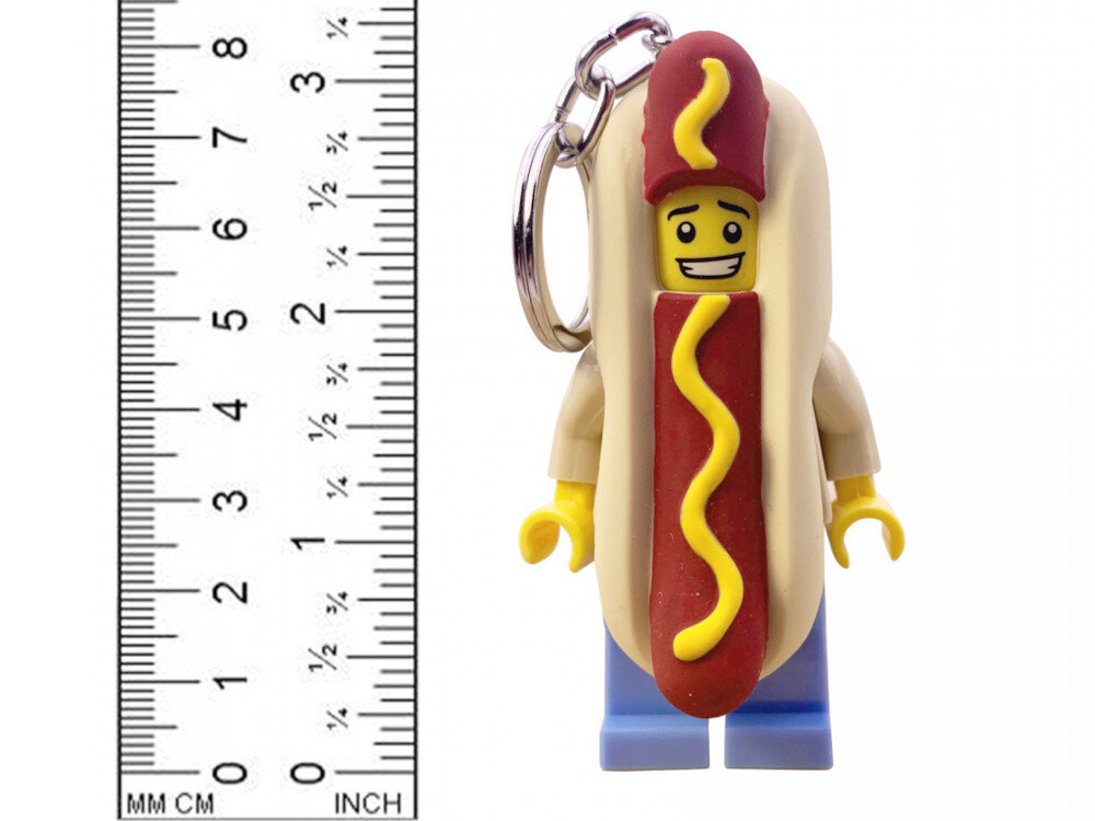 Brelok LEGO Classic Hot dog LGL-KE119 z latarką wysokosc baterie
