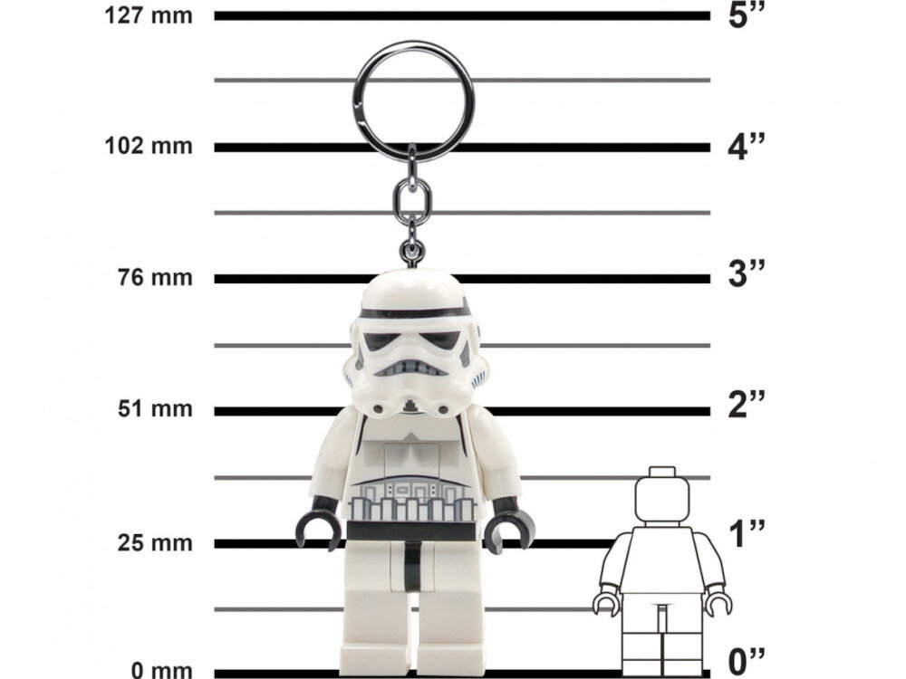 Brelok LEGO Star Wars Stormtrooper LGL-KE12H z latarką wysokosc baterie