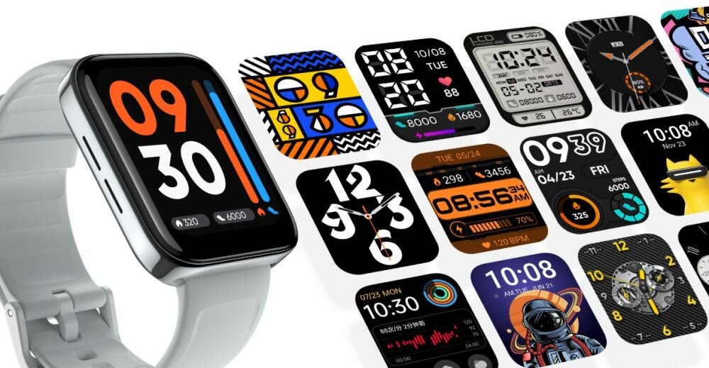 Smartwatch REALME Watch 3 ekran bateria czujniki zdrowie sport pasek ładowanie pojemność rozdzielczość łączność sterowanie krew puls rozmowy smartfon aplikacja