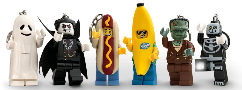 Brelok LEGO Classic Banan LGL-KE118 z latarką lancuszek diody led